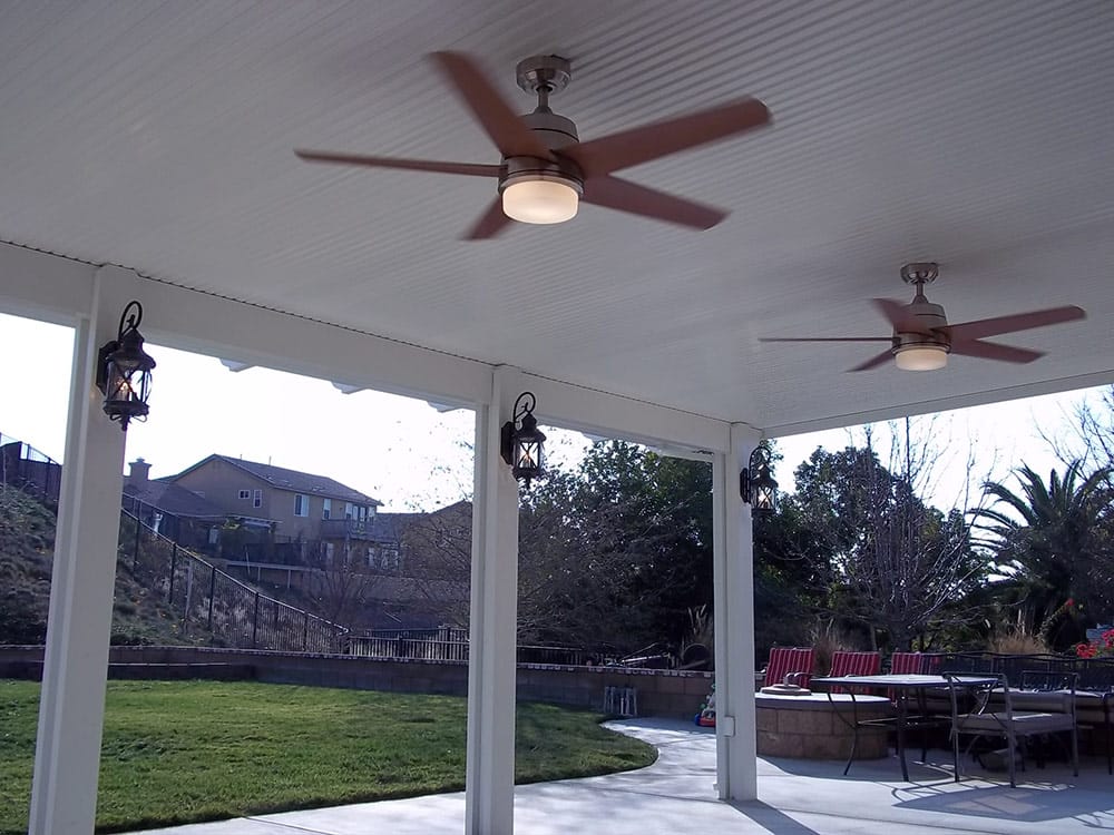 Solid roof patio cover example