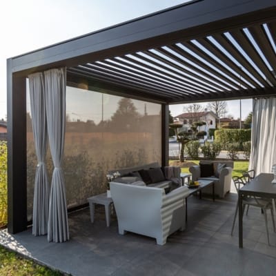 Pergola builder Goodwin-Cole and KE offer the Kedry Prime model pergola.